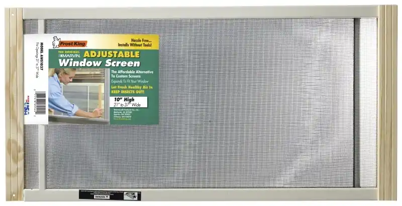 Extension Window Screen, 10 X 21-37 In.