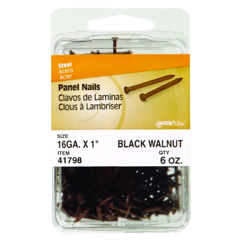Anchor Wire 1 In. Panel Steel Nail Flat Head 6 Oz