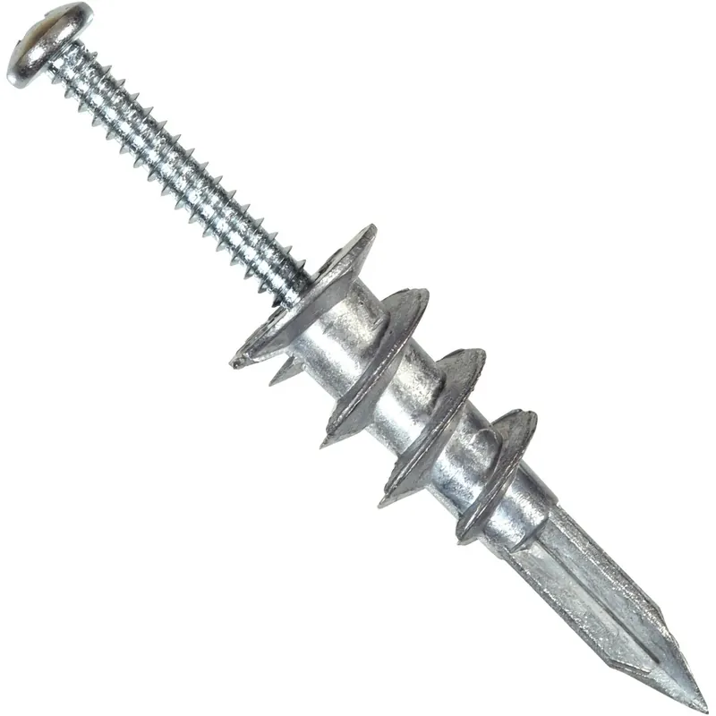 .164 In. D X 1-1/4 In. L Zinc Pan Head Wallboard Anchors 2 Pk