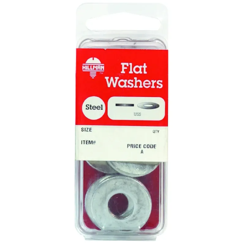 Zinc-plated Steel 1/4 In. Uss Flat Washer 20 Pk