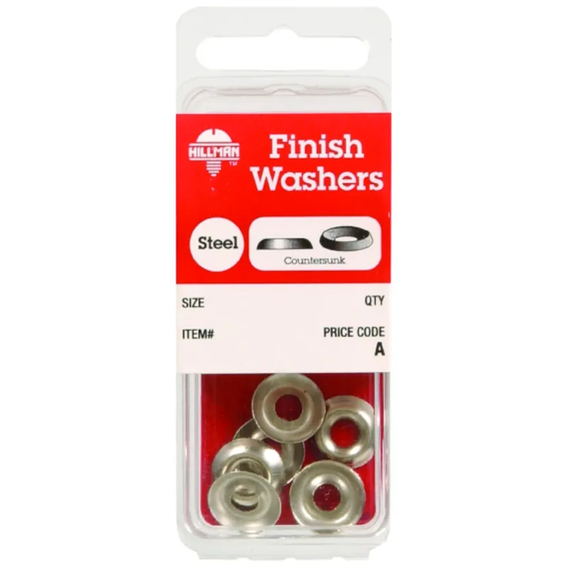 Nickel-plated Steel 6 Lb Finish Washer 1 Pk