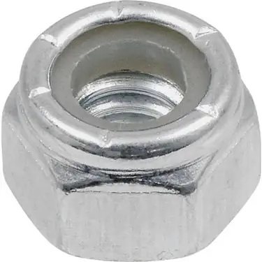 1/4 In. Zinc-plated Steel Uss Nylon Lock Nut 1 Pk