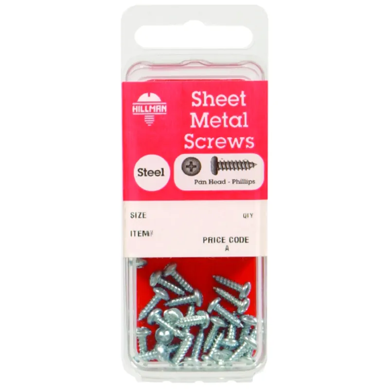 No. 6 Ga. X 3/8 In. L Phillips Pan Head Sheet Metal Screws 1 Pk
