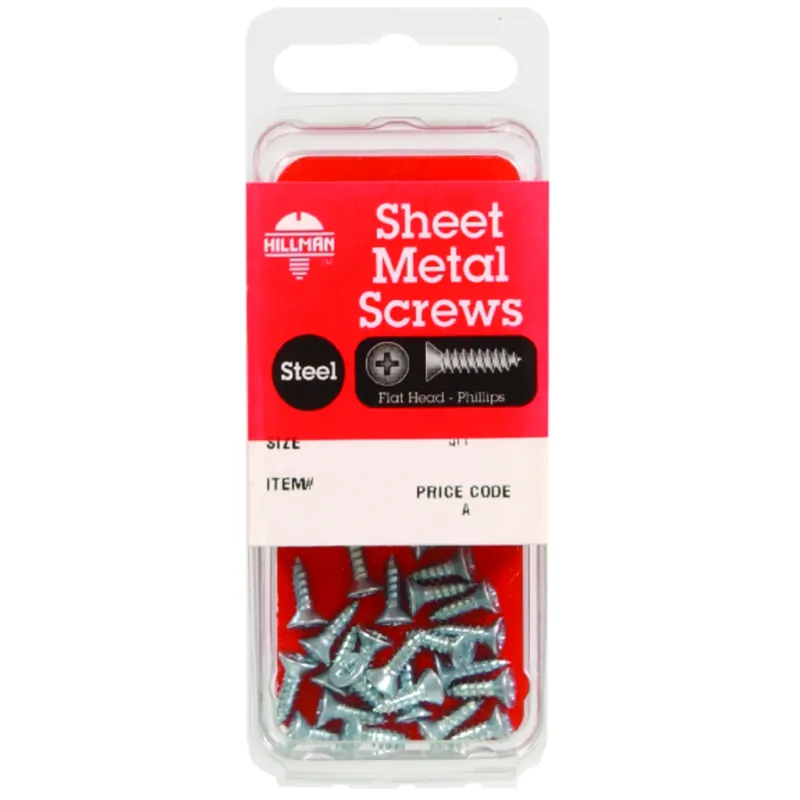 No. 6 Ga. X 1 In. L Phillips Flat Head Sheet Metal Screws 1 Pk