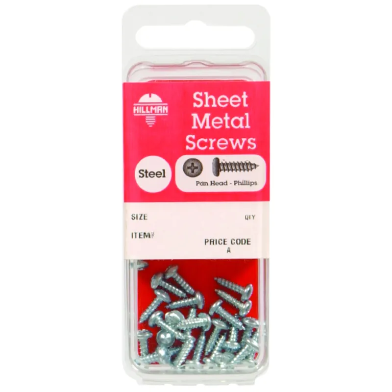 No. 12 Ga. X 1/2 In. L Phillips Pan Head Sheet Metal Screws 10 Pk