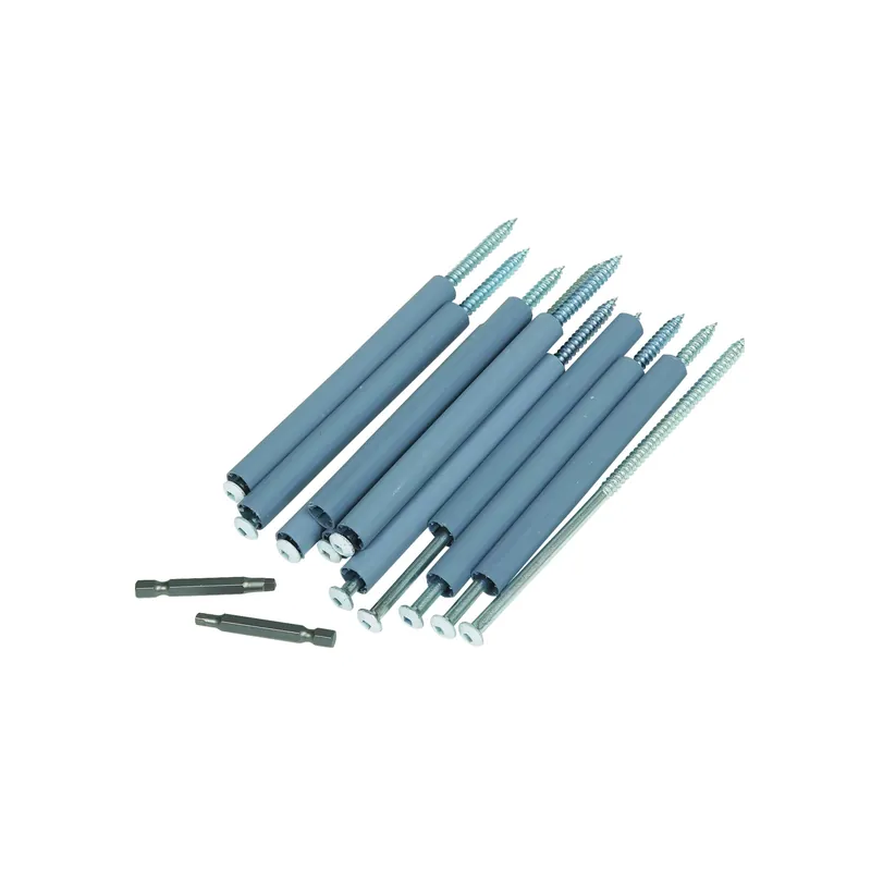 7 In. L Hex/slotted Gutter Screw W/ferrule 10 Pk