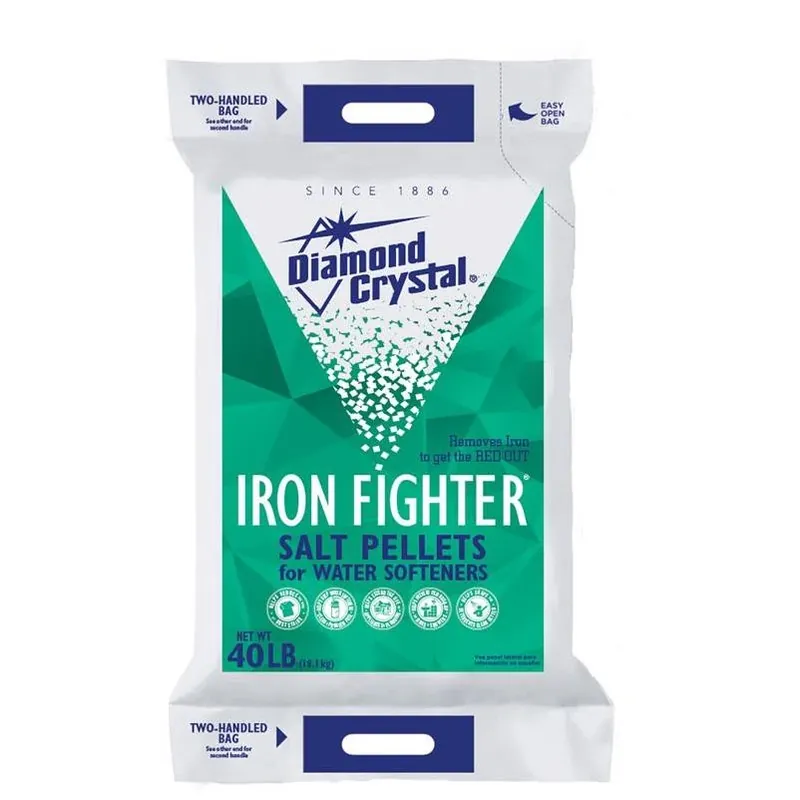 Diamond Crystal Iron Fighter Water Softener Salt Pellets 40 Lb