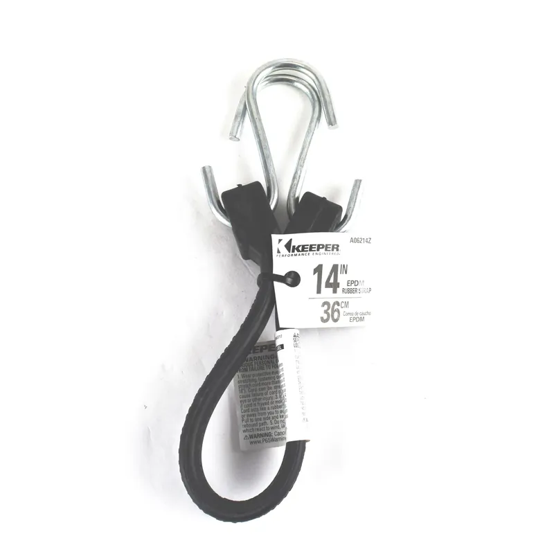 Black Tarp Strap 14 In. L 1 Pk