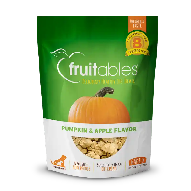 Fruitables Pumpkin & Apple Natural Dog Biscuits, 7 Oz