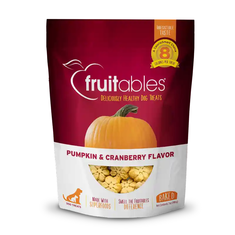 Pumpkin And Cranberry Crunchy Dog Treats 7oz - Natural Flavor