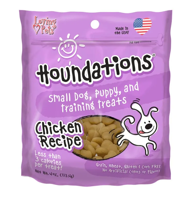 Houndations Chicken Recipe Soft Chew Training Treats For Small Dogs And Puppies 4 Oz