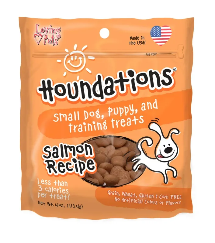 Houndations Grain Free Salmon Training Dog Treats, 4 Oz