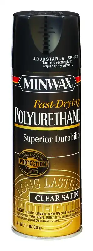 Aerosol Satin Polyurethane Finish, 11.5 Oz.