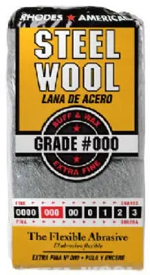 Rhodes American 000 Grade Extra Fine Steel Wool Pad 12 Pk