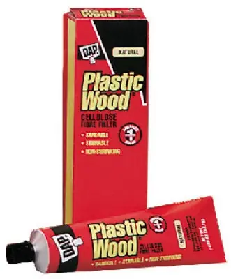 Cellulose Fibre Wood Filler, Natural, 1.875 Oz Tube, Model 73639