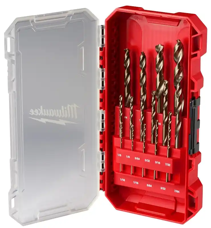 Red Helix Cobalt Drill Bit Set 3-flat Shank 1 Pk