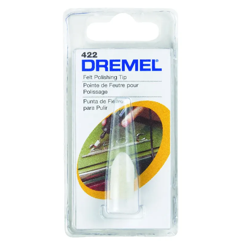 3/8 In. X 1 In. L Felt Felt Polishing Tip 1 Pk