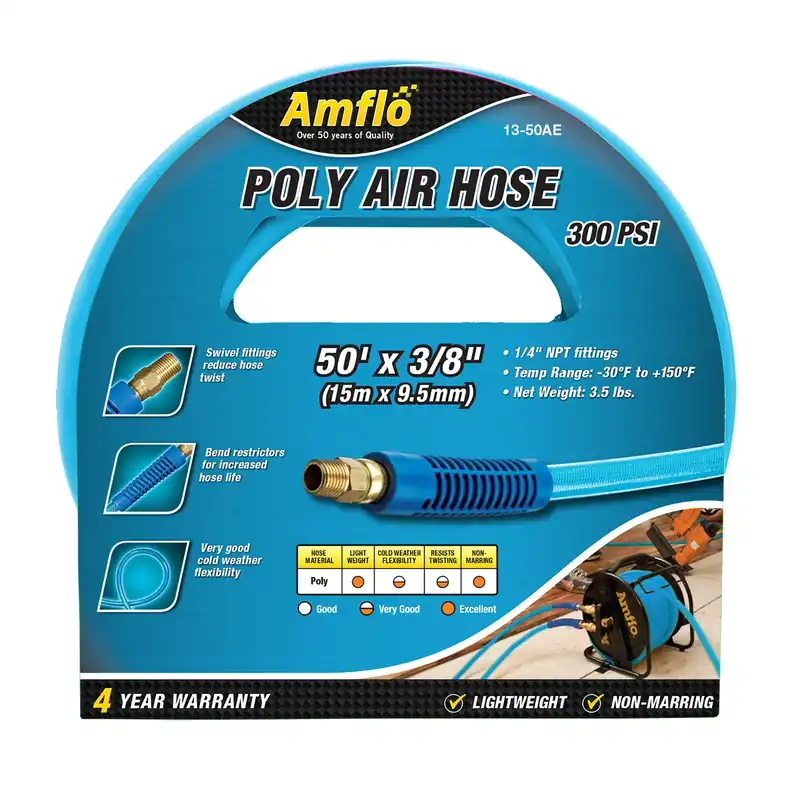 3/8 In. X 50 Ft. Polyurethane Air Hose With 300 Psi Pressure Rating