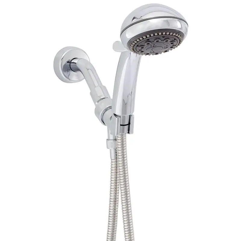 Champagne Massage Polished Chrome 5-setting Handheld Showerhead 2 Gpm