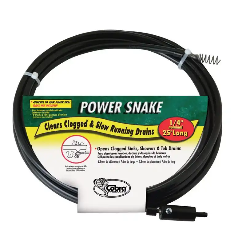 1/4 In. X 15 Ft. Spring Steel Drain Auger For Household Use
