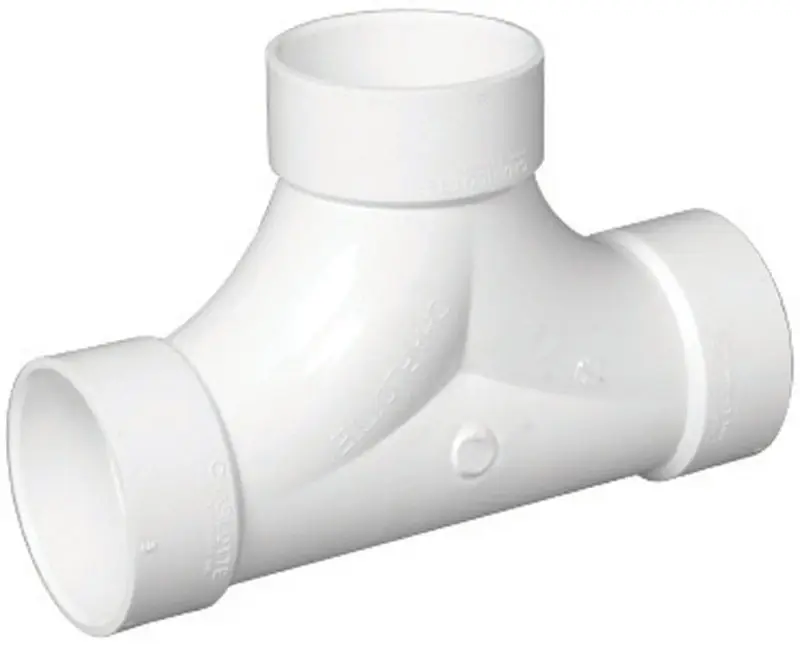 4 In. Hub X 4 In. D Hub Pvc 2-way Cleanout Tee 1 Pk