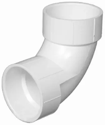 Schedule 40 3 In. Hub X 3 In. D Hub Pvc Elbow 1 Pk