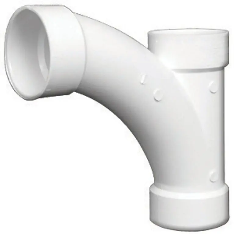 Schedule 40 3 In. Hub X 3 In. D Hub Pvc Long Turn Wye 1 Pk