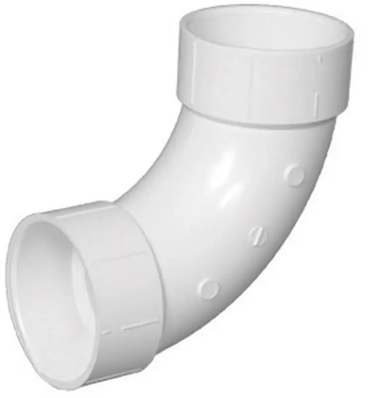 Schedule 40 3 In. Hub X 3 In. D Hub Pvc Long Sweep Elbow 1 Pk
