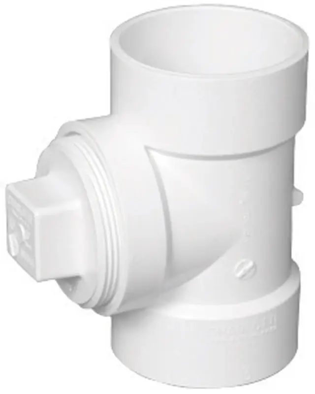 3 In. Hub X 3 In. D Hub Pvc Cleanout Tee 1 Pk