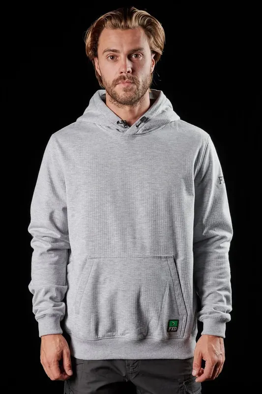 Wf•1 Bonded Membrane Fleece Hoodie, Grey Marle, 3xl - Windproof & Water-resistant