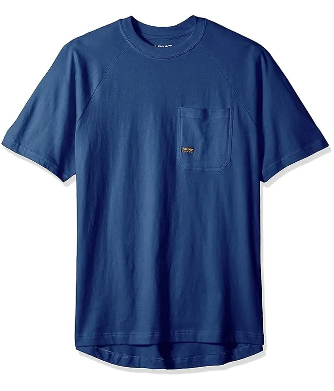 Men‘s Rebar Cottonstrong Short Sleeve Crew Work Utility Tee Shirt