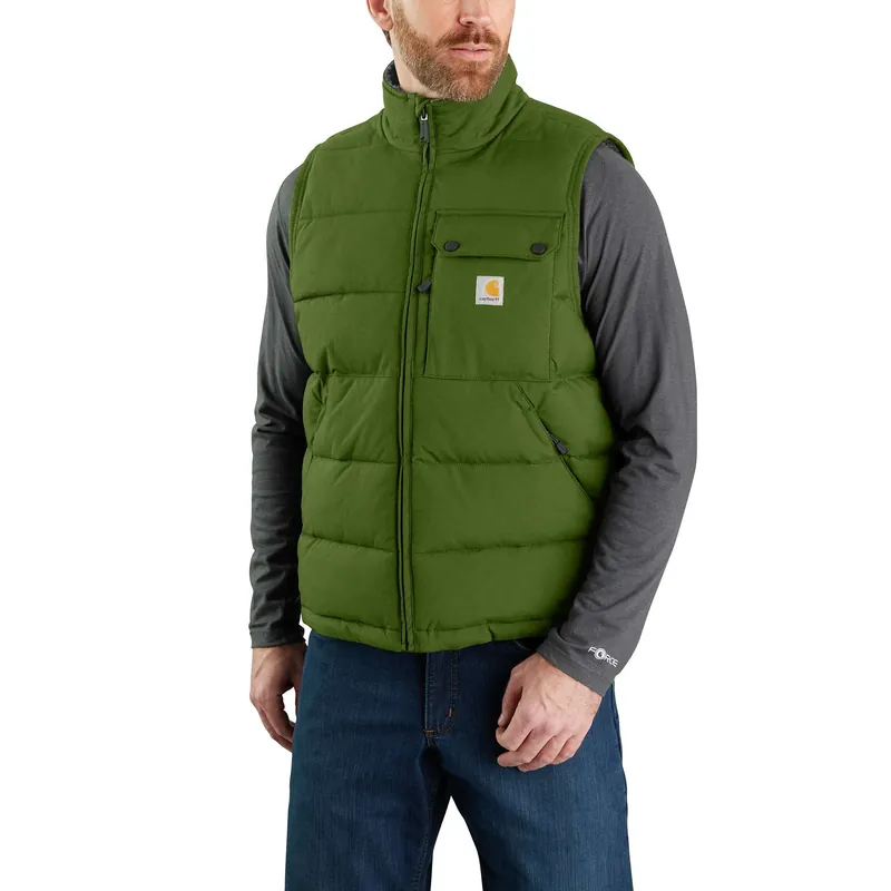 Montana Loose Fit Insulated Vest For Men, 2xl, Chive Color