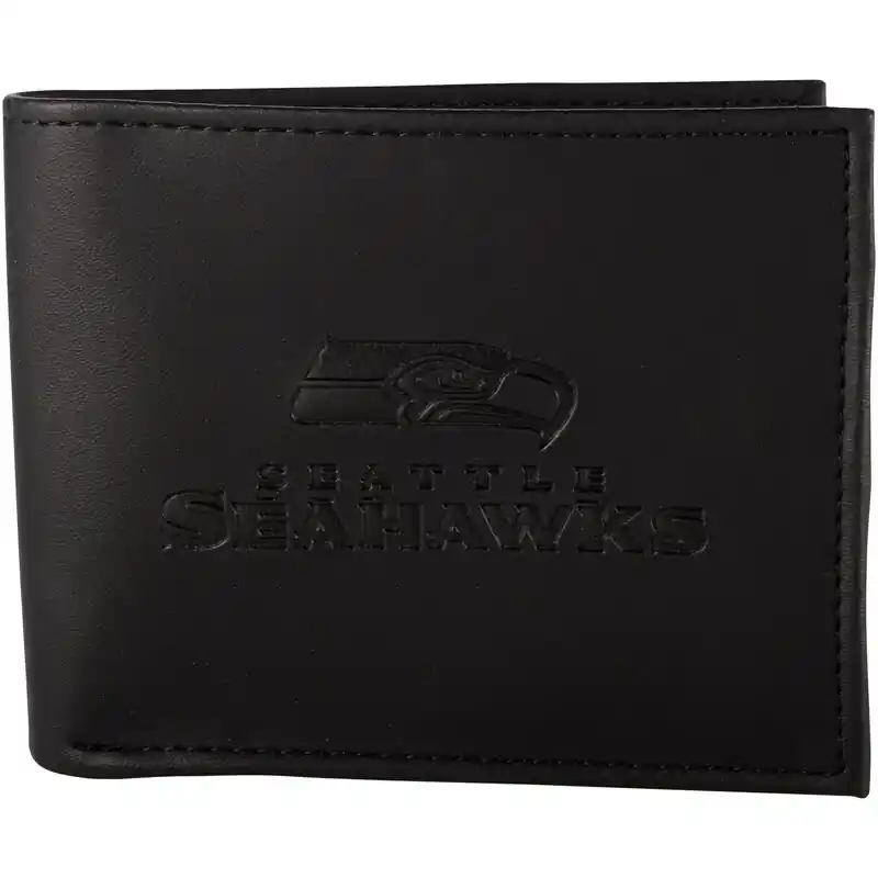 Black Hybrid Leather Bi-fold Wallet For Men
