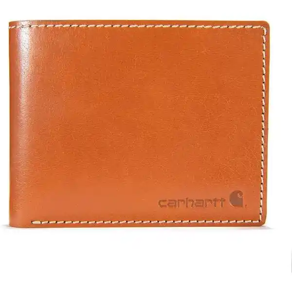 Rough Cut Bifold Wallet Tan One Size Durable Leather Design
