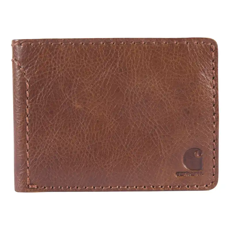 Carh Patina Lthr Bifold Wlt-brn
