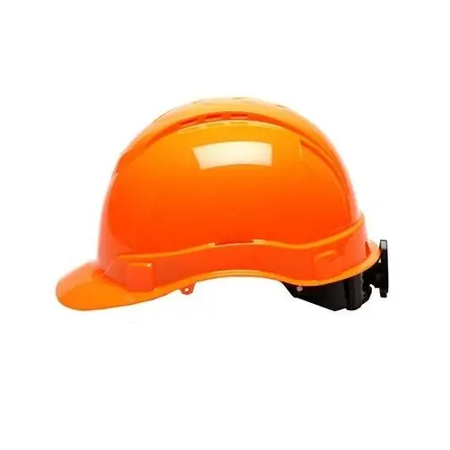 Hp44141v Hi-vis Ridgeline Vented Hard Hat With 4-point Ratchet Suspension - Orange
