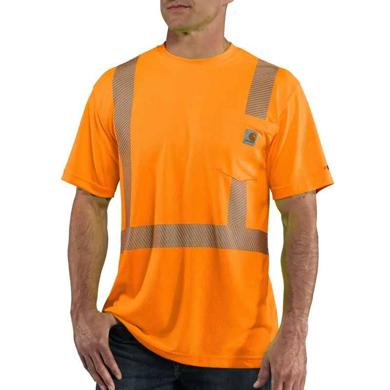 Men‘s Force High-visibility Short-sleeve Class 2 T-shirt - Xl Tall - Brite Orange