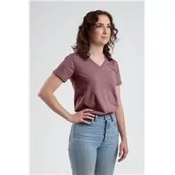 40mvr520 Women‘s Lightweight Performance V-neck T-shirt In Mauve - Size 2xl
