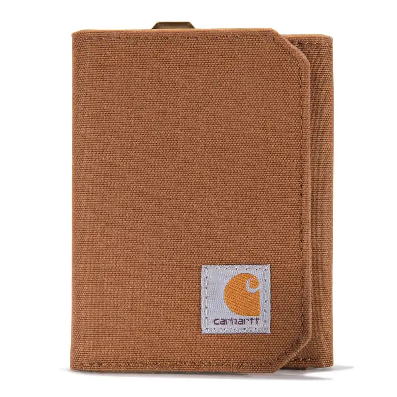 Carh Duck Trifold Wallet Brn