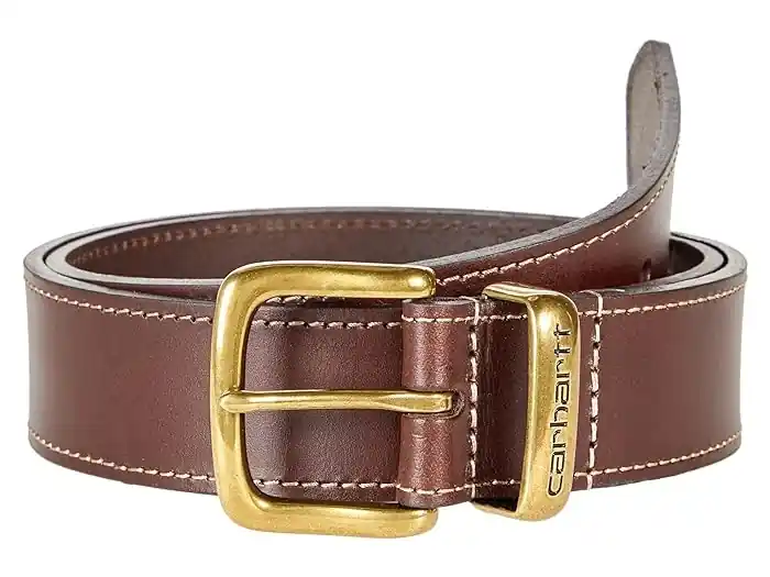 Bridle Leather Debossed Metal Keeper Belt - Durable And Stylish Accessory