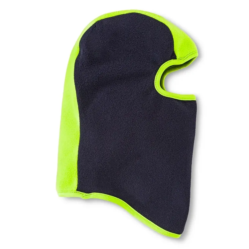 Color-block Fleece Balaclava For Boys - Black And Colorful Design