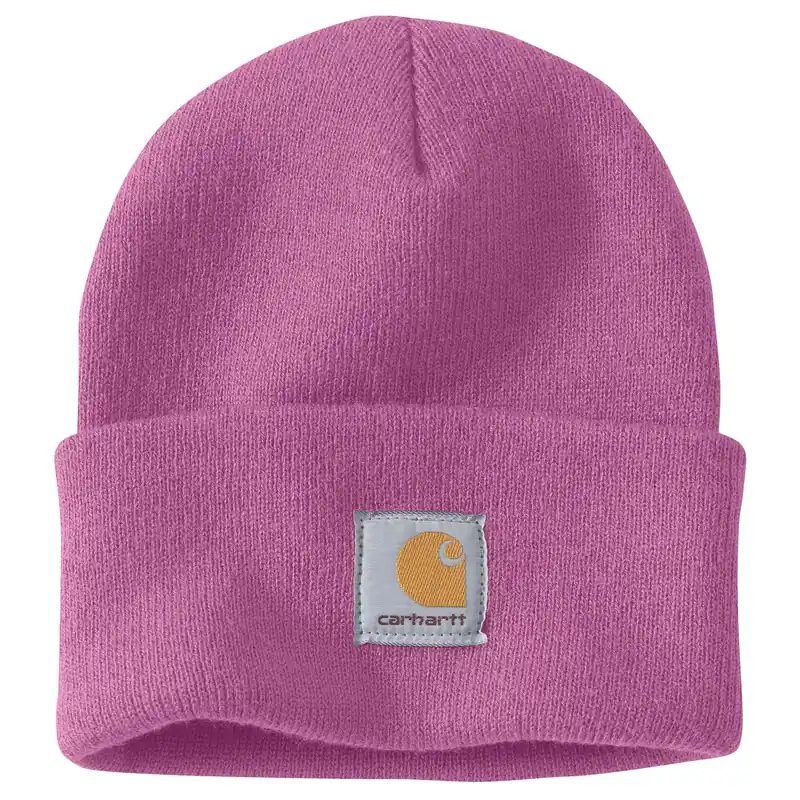 A18 Knit Cuffed Beanie For Men In Thistle - 100% Acrylic, Stretchable Fabric