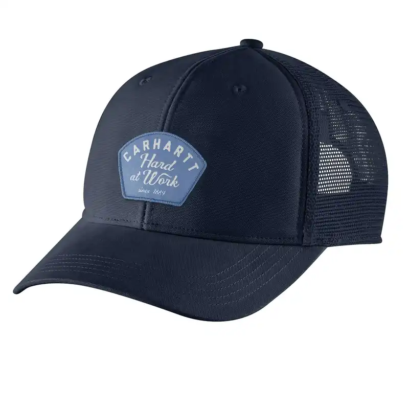 Canvas Mesh-back Work Patch Cap