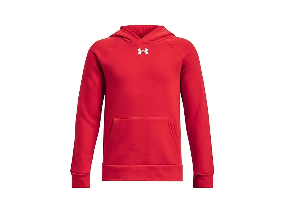 Kids Rival Fleece Hoodie For Big Kids In Red/white