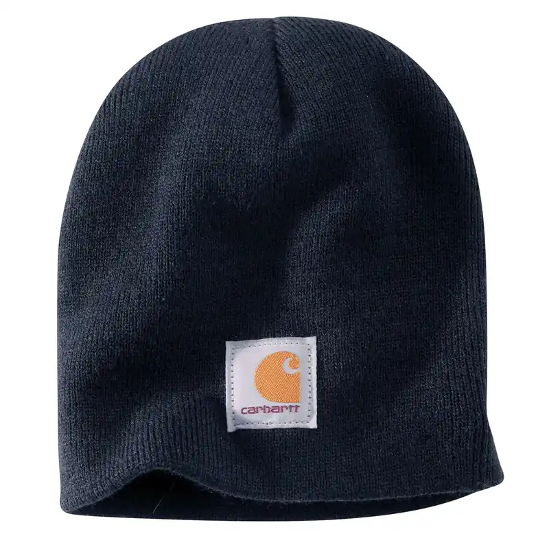 Men‘s Acrylic Knit Beanie Hat - One Size - Navy - Model Ah0205-m