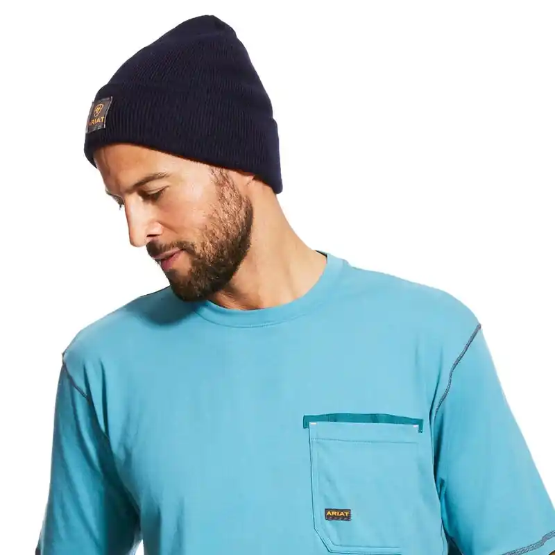 Men‘s Rebar Watch Cap, Navy - Durable And Warm Workwear