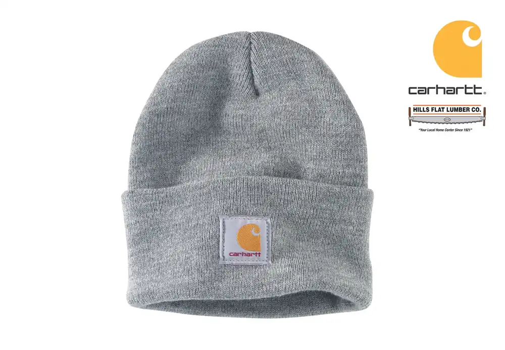 Watch Hat, Acrylic, Heather Gray