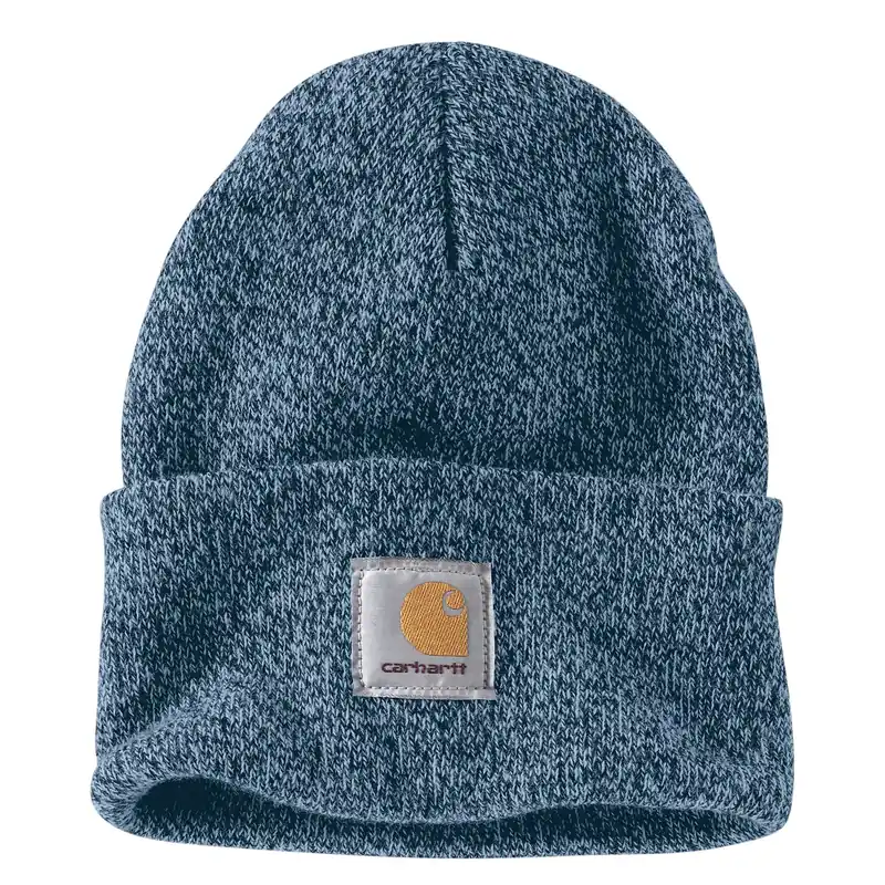 Men‘s A18 Knit Cuffed Beanie - 100% Acrylic, Night Blue/alpine Blue Marl