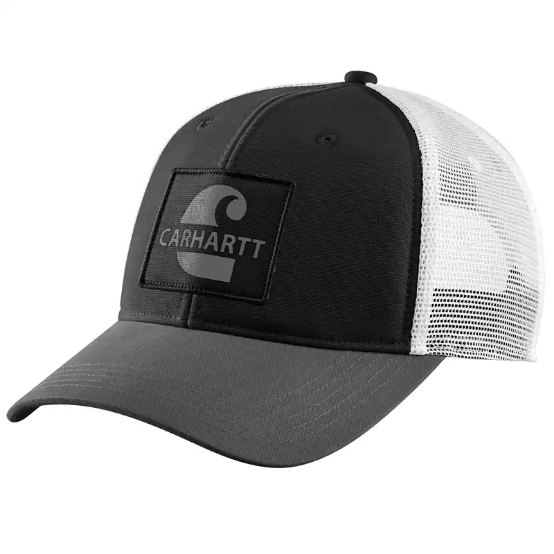 Men‘s Rugged Flex Mesh-back Logo Patch Cap - Adjustable Fit, Durable Design