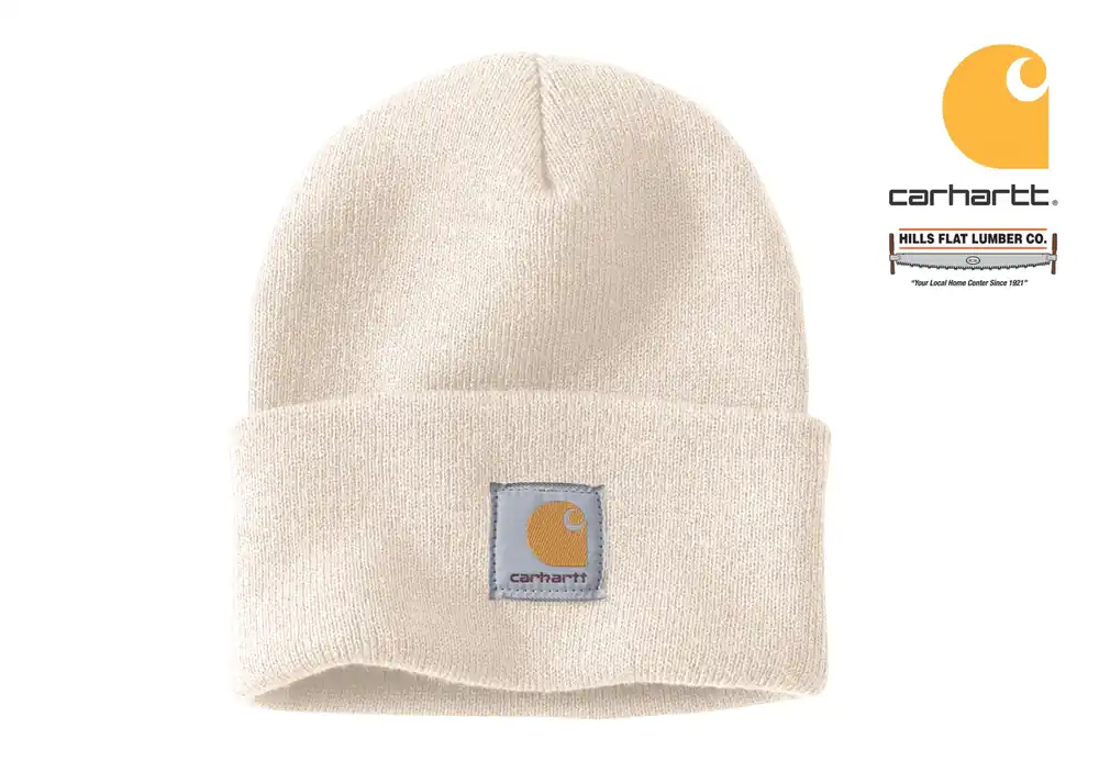 Men‘s Knit Cuffed Beanie Hat - Winter White - Model A18